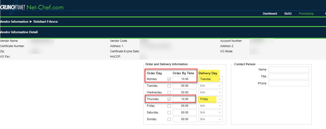Create a Vendor Schedule – Five Guys Help Center